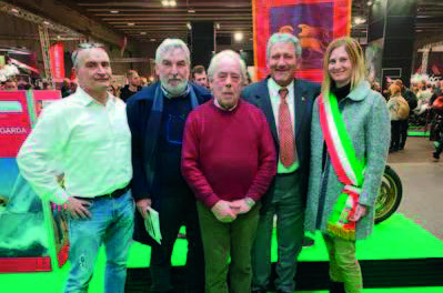 Un momento della premiazione a Luigi Bellon al Motorbike Expo di Verona