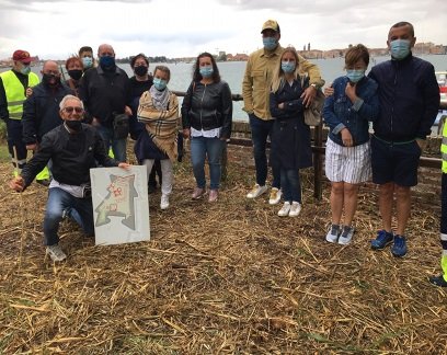 Visitatori al Forte con Erminio Boscolo Bibi