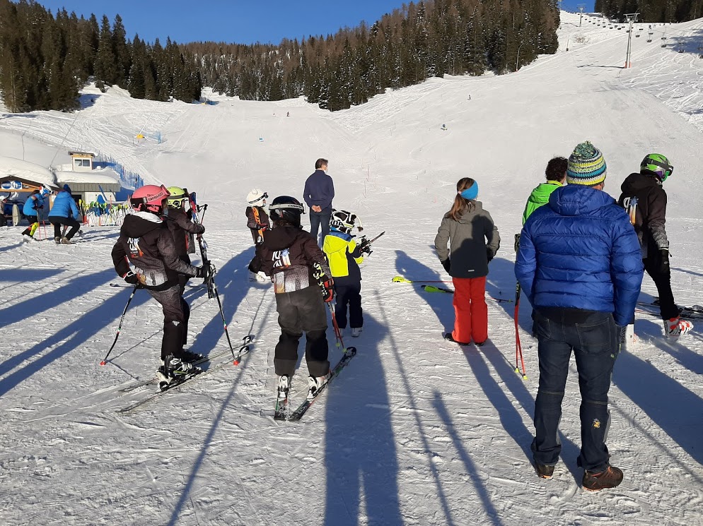 giovanissimi sciatori al Verena