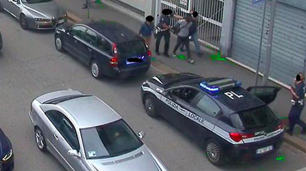 arresto da videocamera in via Genova a Vicenza