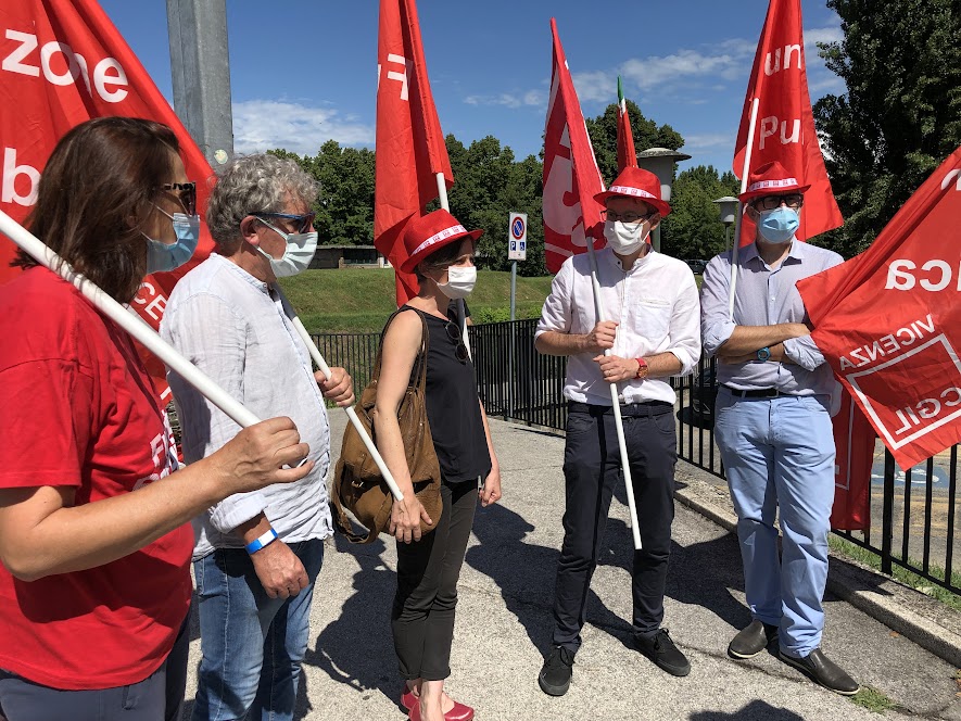 sit in FP Cgil ospedale di Vicenza