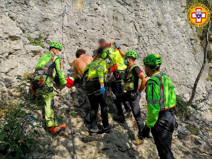 incidente palestra di roccia di Longare del 2 ottobre 2021