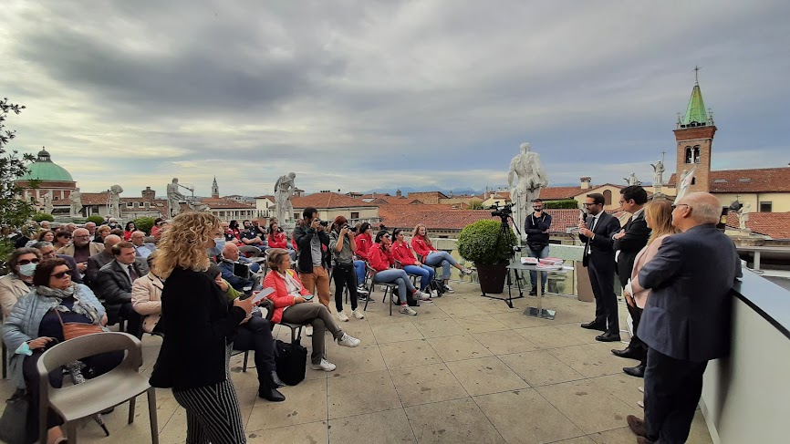 presentazione As Vicenza in terrazza della basilica