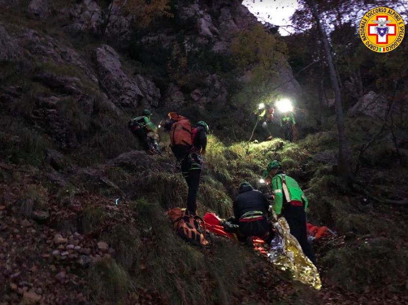 recupero sotto il Cornetto Valli del Pasubio