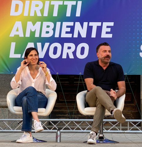 Elly Schlein e Alessandro Zan