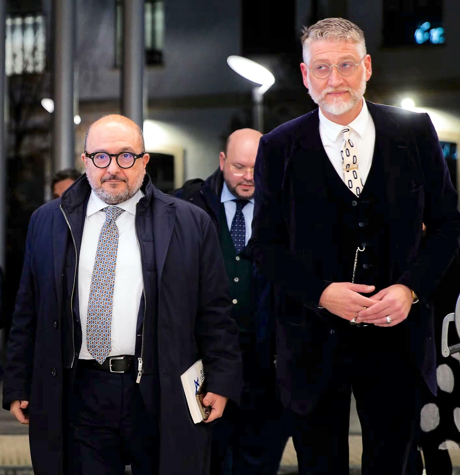 Sangiuliano a sx e Giuli a dx