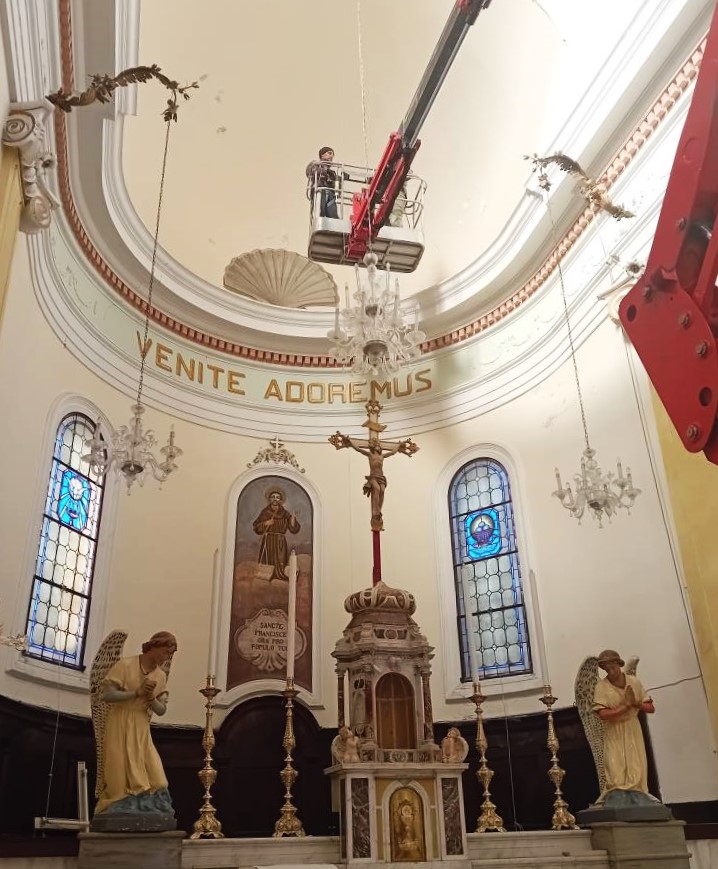 Bottrighe, lavori di messa in sicurezza in chiesa