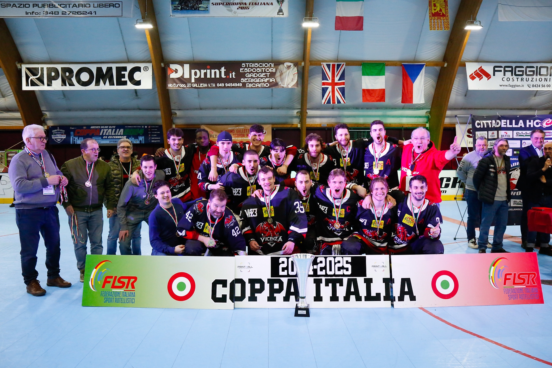 Il Vicenza MC Control premiato con la medaglia d'oro