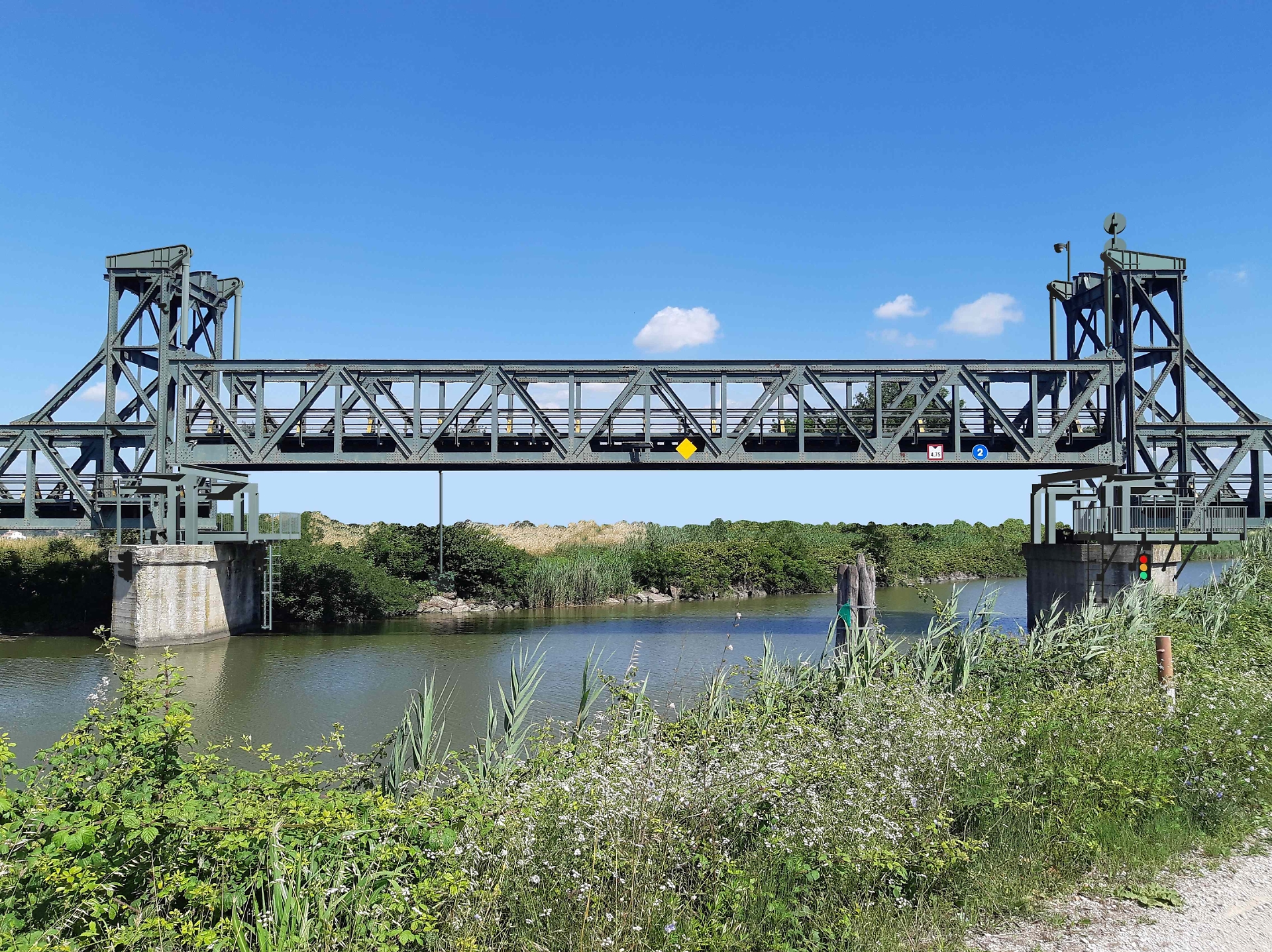 Render del ponte a fine lavori