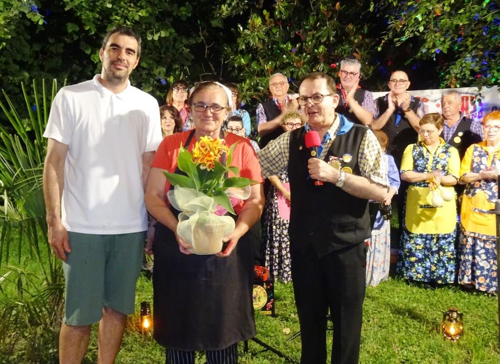 Bottrighe, omaggio floreale a Paola Zago e Fabio Crepaldi titolari agriturismo La Salute