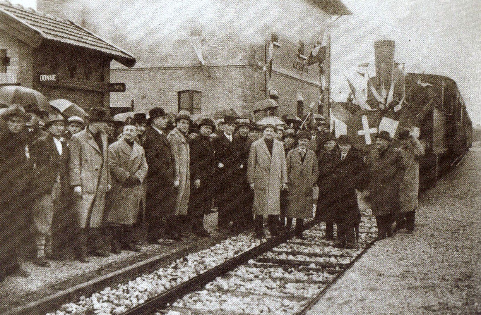 Corbola, storica inaugurazione della stazione