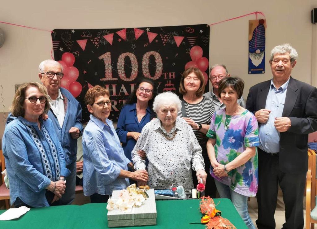 Bottrighe, Irene Braga con figli e parenti