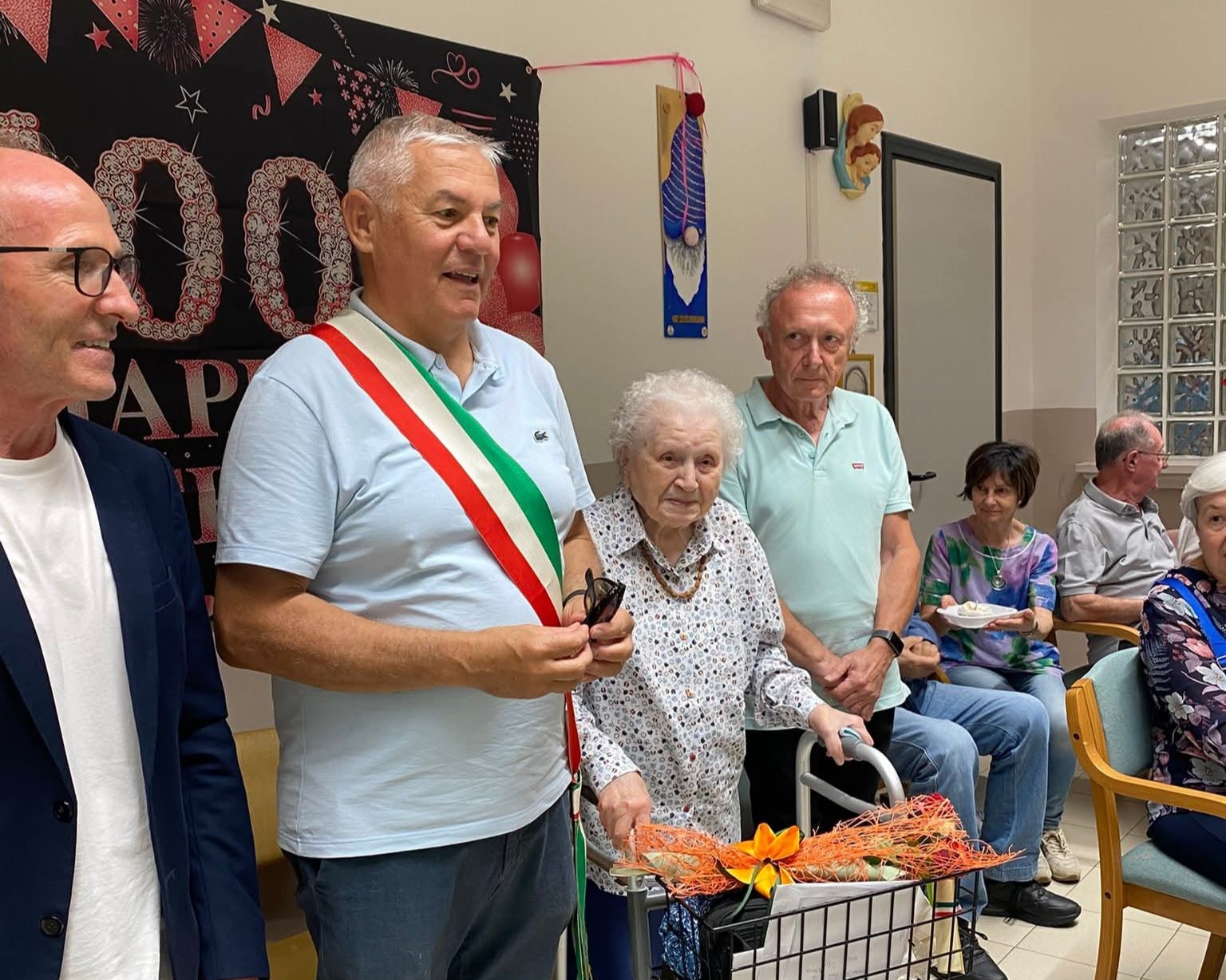 Bottrighe, anche il sindaco e assessore di Porto Viro festeggia Irene Braga