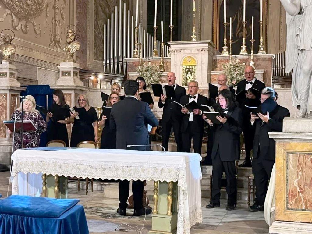 Roma, il polifonico Città di Adria durante l'esibizione