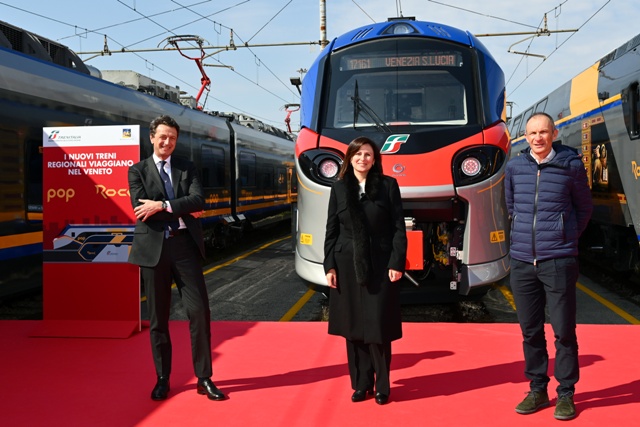 Consegna dei treni Pop e Rock di Trenitalia alla Regione Veneto